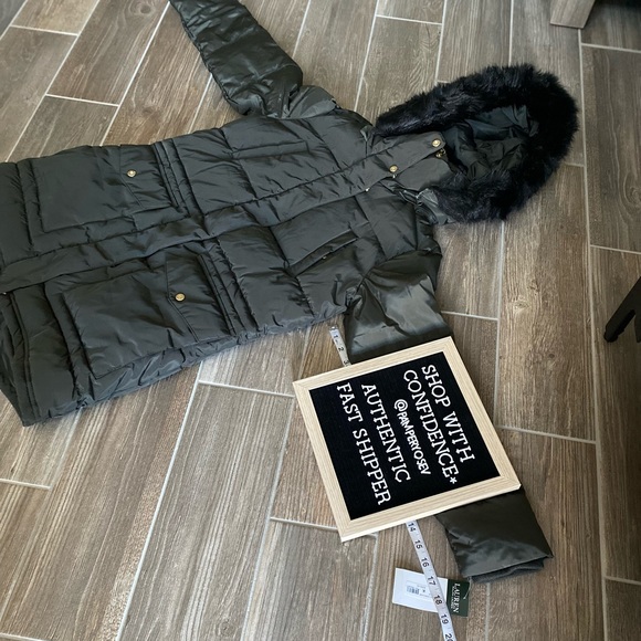 Lauren Ralph Lauren Faux Fur Hooded Coat Parka - Picture 13 of 16